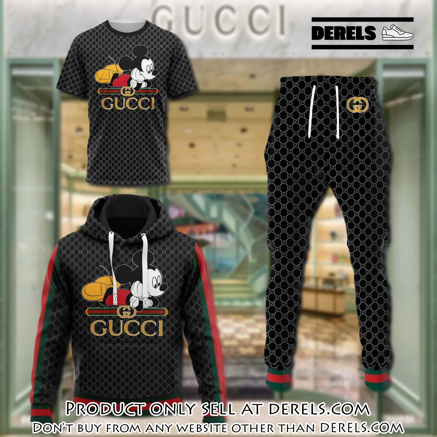 Gucci mickey mouse tshirt hoodie sweatpants pants luxury clothing clothes disney gifts type 94 hoodie outfit ideals for men and women dr2019069
